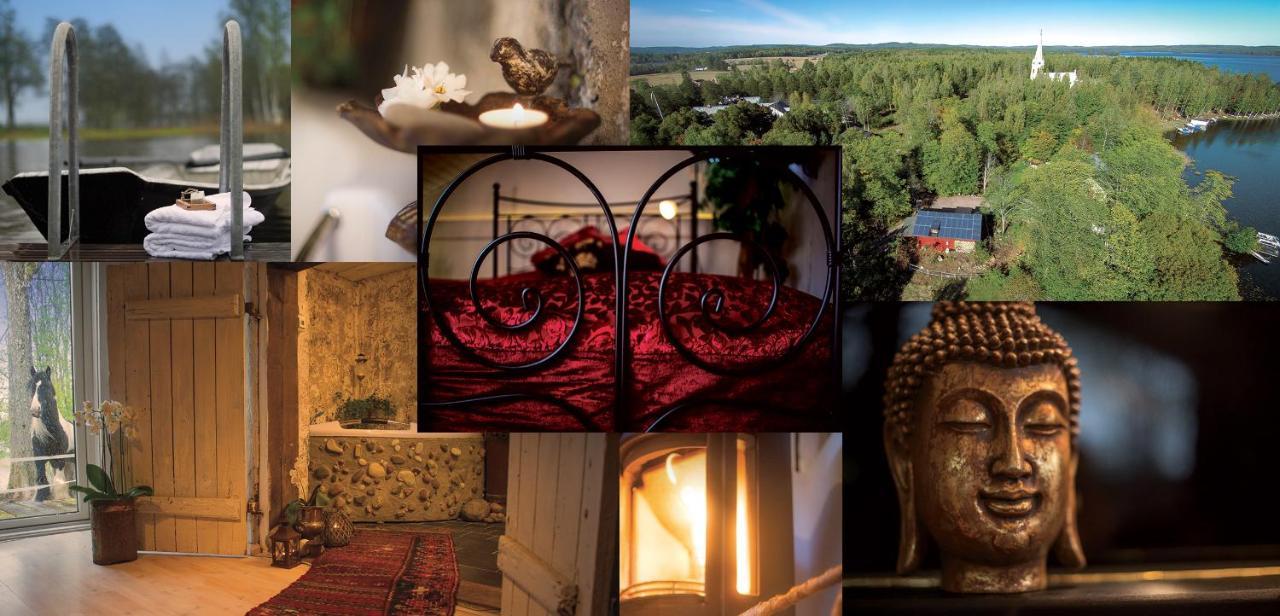 Romantic Spa Villa With Fireplace By The Lake Stjarnsund Luaran gambar