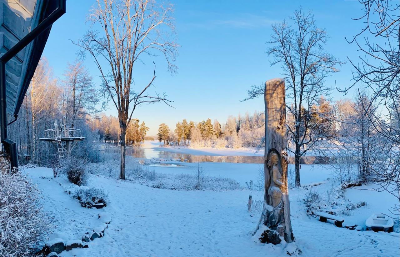 Romantic Spa Villa With Fireplace By The Lake Stjarnsund Luaran gambar