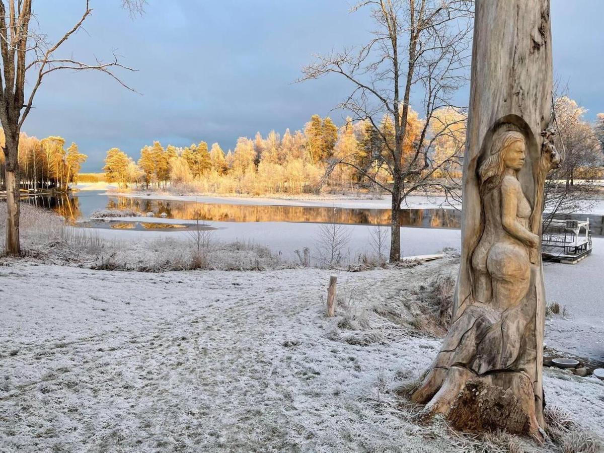 Romantic Spa Villa With Fireplace By The Lake Stjarnsund Luaran gambar